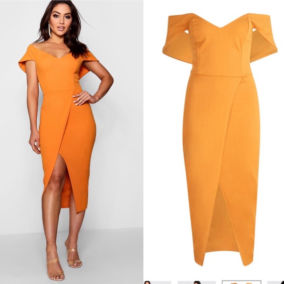 wrap skirt midi dress